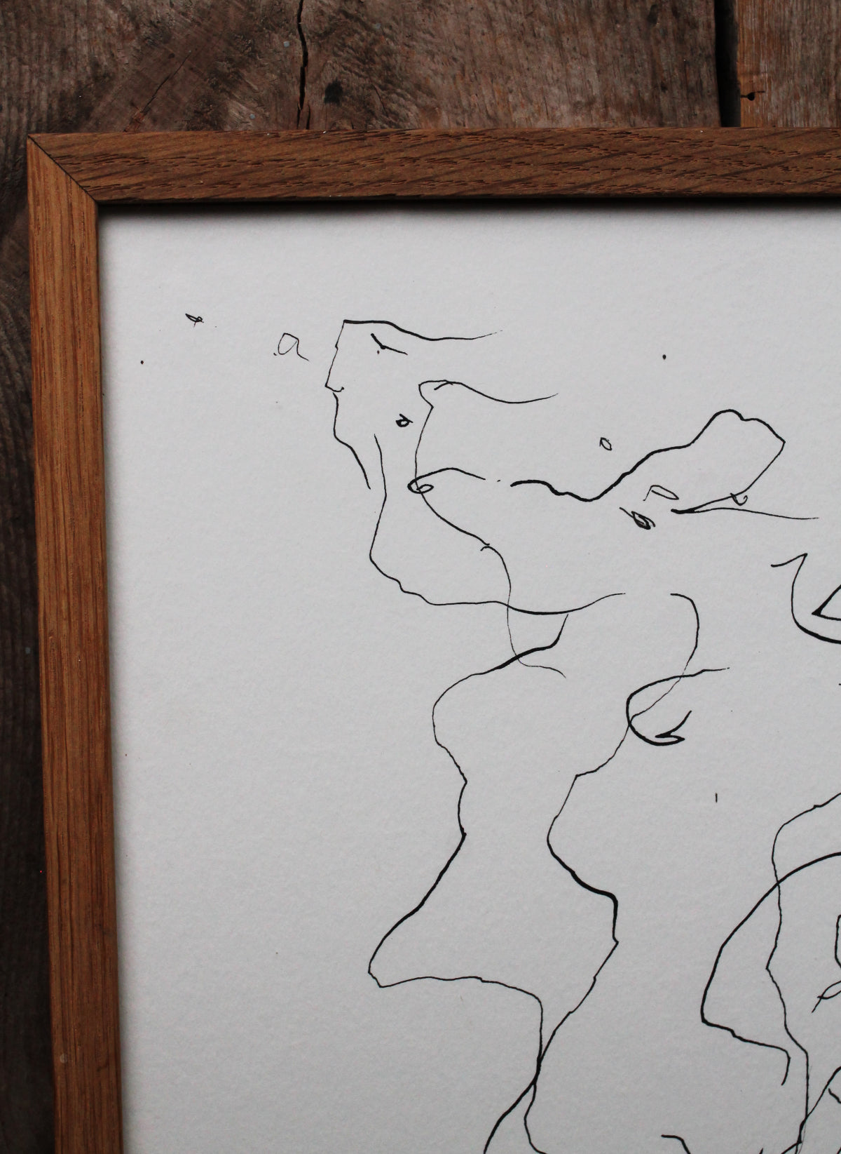 When she floods I | Ripple dip pen and ink line drawing