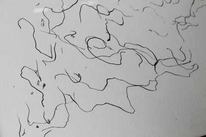 When she floods I | Ripple dip pen and ink line drawing