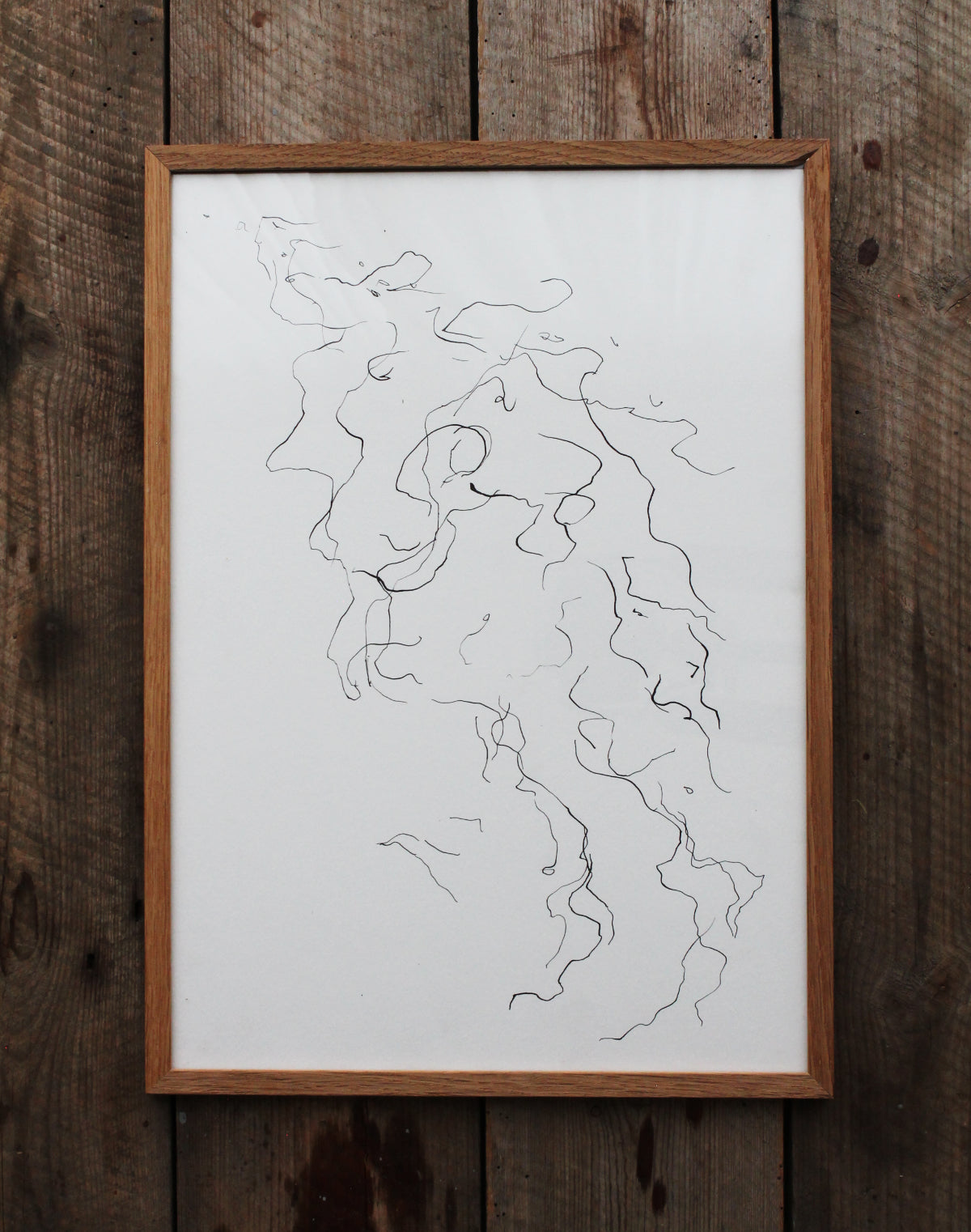 When she floods I | Ripple dip pen and ink line drawing