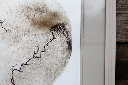 Between the cracks | Mud and watercolour root painting